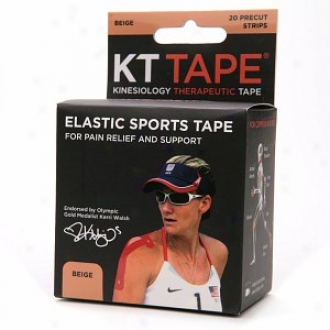 Kt Tape Kinesiology Therapeutic Tape Precut Strips, Beige