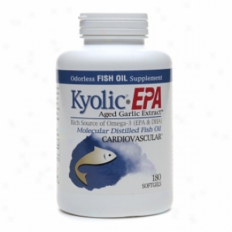 Kyolic Epa Aged Garlic Extract, Molecular Distilled Fish Oil, Cardiovascular