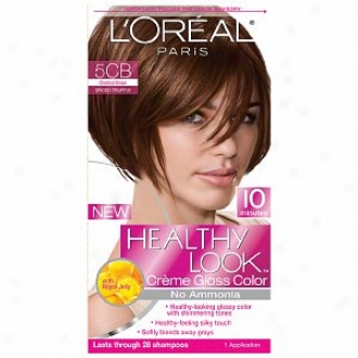 L&oreal Healthy Look Creme Gloss oClor, Chestnut Brown Spiced Truffle 5cb