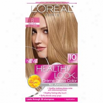L'oreal Healthy Look Creme Gloss Color, Medium Blonde Vanilla Creme 8