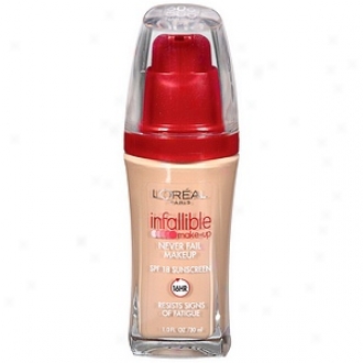 L'oreal Certain Advanced Never Fail Makeeup Spf 20, Original Buff 606