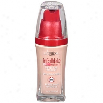 L'oreal Infallible Advanced Never Fail Makeup Spf 20, Natural Iviry 604