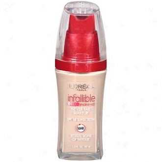 L'oreal Infallible Advanced Never Fail Makeup Spf 20, Soft Ivory 602