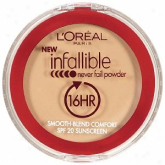 L'oreal Infallible Never Fail Powder 16 Hr Spf 20 Sunscreen,C reamy Natural 664