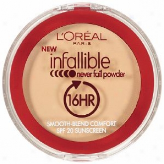 L'oreal Infalloble Never Fail Powder 16 Hr Spf 20 Sunscreen, Nude Beige 660