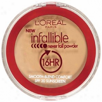 L'oreal Infallible Never Fail Powder 16 Hr Spf 20 Sunscreen, Sun Beige 674