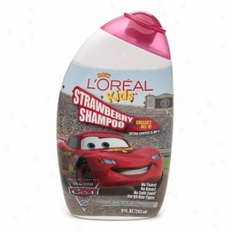 L'oreal Kids Cars 2 Extra Gentle 2-in-1 Shampoo, Strawberry (lightning Mcqueen)