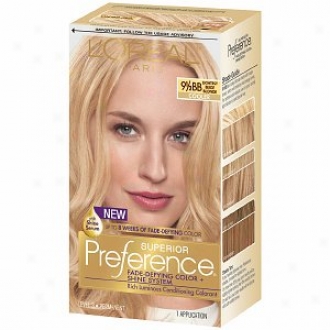 L'oreal Preference Fade Defying Color & Shine System, Permanent, Lightest Beige Blonde 9.5bb