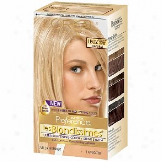 L'oreal Preference Les Blondissimes Haircolor, Extra Light Natural Blonde Lb02