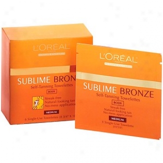 L'oreal Sublime Bronze Self-tanning, Towelettes, Medium