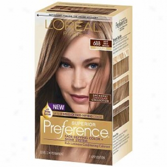 L'oreal Superior Preference Fade Defying Color & Shine System, Lighy Beige Brown 6bb