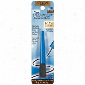 L'oreal Teleecopic Waterproof Liquid Precision Eyeliner, Dark Brown