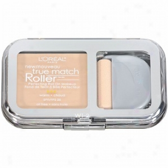 L'oreal True Match Roller Perfecting oRll Forward Makeup Spf 25, Porceiain/light Ivory W1-2