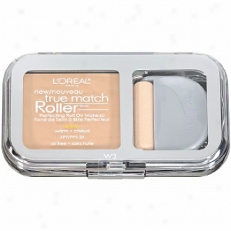 L'oreal True Competition Roller Perfecting Roll On Makeup Spf 25, Nude Beige W3