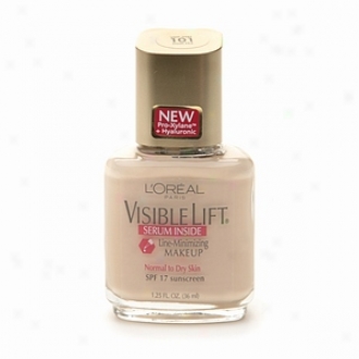 L'oreal Visible Lift Line Minimizing Makeup Spf 17, Serum Inside, Light Ivory 101