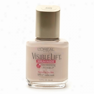 L'oreal Visible Lift Line Minimizing Makeup Spf 17, Serum Inside, Soft Ivory 102