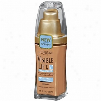 L'oreal Visible Lift Serum Independent Advanced Age-reversing Makeup Spf 17, Classic Tan