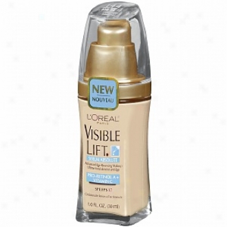 L'oreal Visible Lift Serum Absolute Advanced Age-reversing Makeup Spf 17, Light Ivory