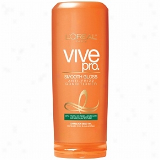 L'oeal Vive Pro Smooth Gloss Anti-frizz Conditioner, Dry Or Rebellious Hair With Medium Texture