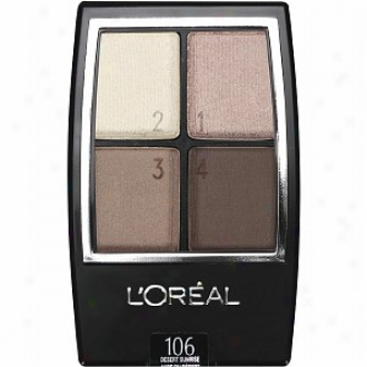 L'oreal Wear Infinite Studio Secrets Eyeshadow Quad, Concerning Blue Eyes, Dessert Sunrise