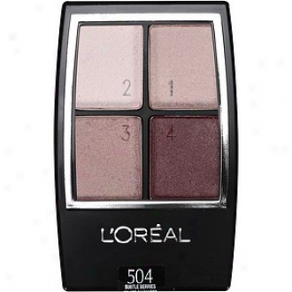 L'oreal Wear Infinite Studio Secrets Eyeshadow Quad, Subtle Berrids 504, Matte-perle-rich