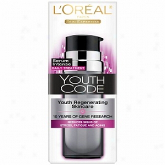 L'oreal Youth Code Youth Regenerating Skincare Serum Intense Daily Treatment