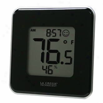 La Crosse Technology Digital Thermometer & Hygrometer Station, Black