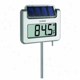 La Crosse Technology Solar Digital Garden Thermometer With Backlight