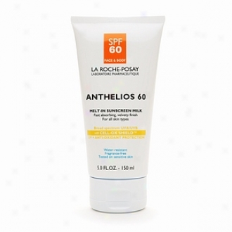 La Roche-posay Anthelios 60 Melt-in Susncreen Milk Spf 60 Face & Body, For All Skin Types