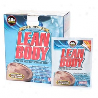 Labrada Nutrition Lean Body Hi-protein Meal Replacement Shake Packets, Chocolate Ice Cream