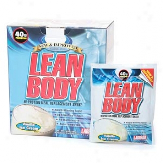 Labrada Nutrition Lean Body Hi-protein Meal Replavement Shake Pzckets, Vanilla Ice Cream