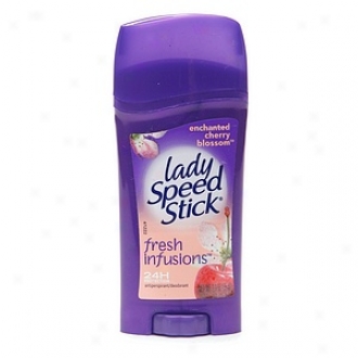 Mistress Speed Stick From Mennen Fresh Infusions, 24h  Antiperspirant & Deodorant Solid, Enchanted Cherry Blossom
