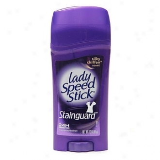 Lady Speed Stick By Mennen With Stainguard Antiperspirant & Deodorant Adhere, Silky Chiffon