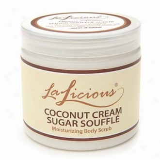Lalicious Sugar Souffle Moisturizing Body Scrub, Coconut Cream