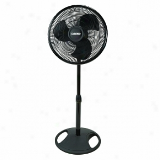 Lasko 2521 16   Oscillating Stand Fan, 3-speed, Boack