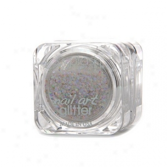 Lasplash Cosmetics Nail Art Glitter, Precious Crystallina (white)