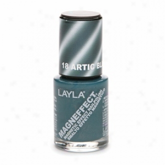 Layla Magndffect Magnetic Effect Nail Polish, Artic Blue