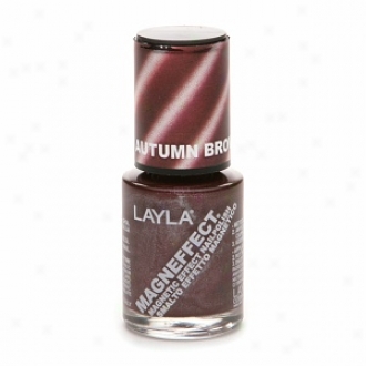 Layla Magneffect Magnetic Effect Nail Polish, Autumn Brown