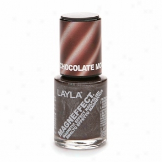 Layla Magneffect Magnetic Effect Naik Polish, Chocolate Mousse