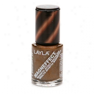 Layla Magneffect Magnetic Effect Nail Polish, Golden Bronze