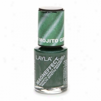 Layla Magneffect Magnetic Effect Nail Polish, Mohito Green