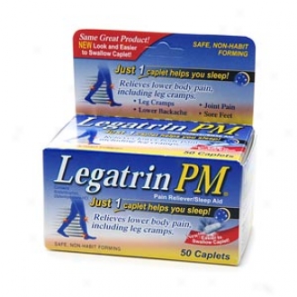 Legatrin Pm Caplets, Advanced Formula Pain Reliever With Sleep Aid