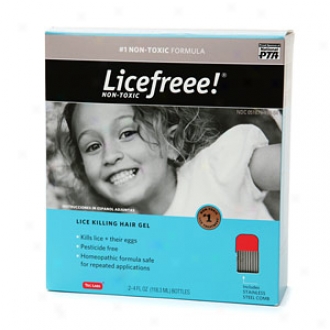 Licefreee! Homeopathic Lice Killing Hair Gel (2 Treatments)