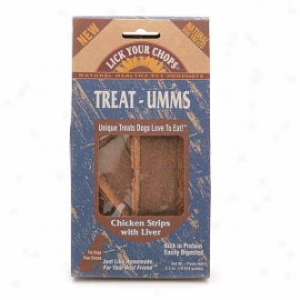 Blow Your Chops Treat-umms Natural Dog Treats, Chicken Strips With Liver