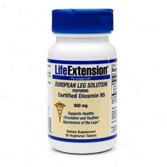 Life Extension European Leg Solution, 600mg, Vegetarian Tablets