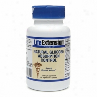 Lfe Extension Natural Glucose Absorption Control, Vegetarian Capsules