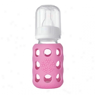 Lifefactory Glass Baby Bottle With Silicone Sleeve, 4 Oz, Stab