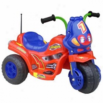 Lil' Rider Lux 3 Battery Operated 3 Revolve Bike Red And Azure Ages 2-5