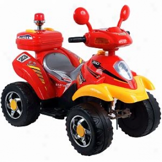 Lil' Rider Police Cruiser Battery Operated  Red And Yellow Ages 3-7