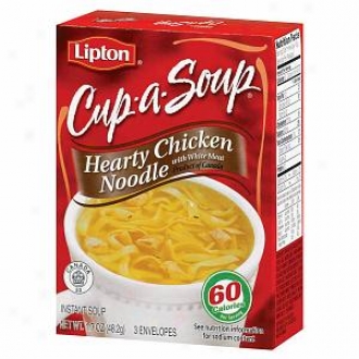 Lipton Cup-a-soup, Hearty Chicken Noodle With White Flesh